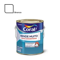 Coral - Tinta Acrílica Fosco Rende e Muito Standard 3,6L Branco