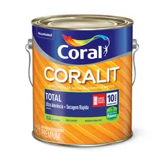 Coral - Esmalte Sintético Brilhante Branco 3,6L Coralit Premium para Madeiras e Metais