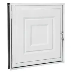 Sasazaki - Portinhola Com Almofada Aço Branco Direita 60x60x5cm Pratika