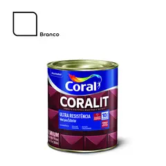 Coral - Esmalte Sintético Alto Brilho Branco 900ml Coralit Premium para Madeiras e Metais