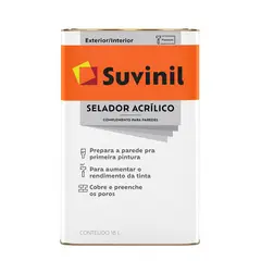 Suvinil - Seladora acrílica para parede 18 litros branco