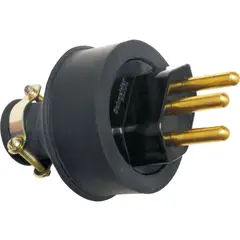 undefined - Pluge 20A de Borracha Prm8500 Tec, Preto, 6x3x3