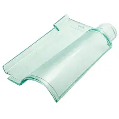Ibravir - Telha Portuguesa de Vidro Texturada 40cmx21,5 cmx6mm Transparente