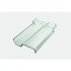 Ibravir - Telha Romana de Vidro Texturada 22,5cmx40cmx6mm Transparente