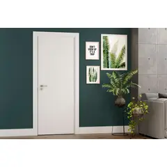 Vert - Folha de Porta Lisa Madeira Colmeia Fundo Primer Branco 210x82x3,5cm Starndard