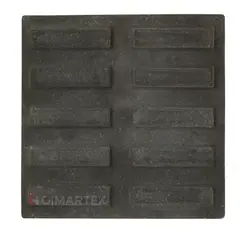 undefined - Piso Cimentício Rampa Preto 20x20cm 0,40M²