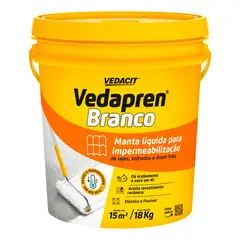 Vedacit - Manta Líquida Impermeabilizante Acrílica Vedapren Branco Balde 18kg