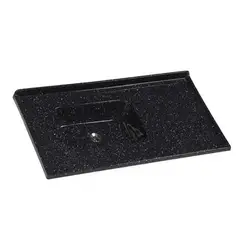 Rorato - Pia Sintética Deslocada Preto 100X53cm