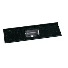 A. J. Rorato - Pia Sintética com Cuba Inox Roralit 55x15x180cm Pedra Escura