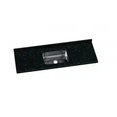 A. J. Rorato - Pia Sintética com Cuba Inox, Preto, 150x55cm