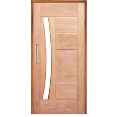LG Sidney - Porta Montada Pivotante Madeira Macica Cedro Arana Natural Direita 210x100x14cm BBR-Visor