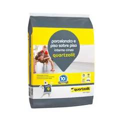 Quartzolit - Argamassa Piso Sobre Piso Interna, 20kg, Cinza