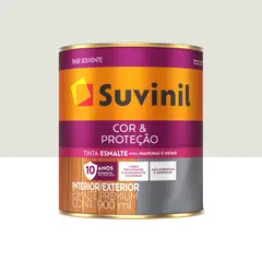 Suvinil - Esmalte Sintético Acetinado Gelo 900ml Cor e Proteção Premium para Madeiras e Metais