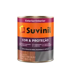 Suvinil - Esmalte Sintético Fosco Preto 900ml Cor e Proteção Premium para Madeiras e Metais