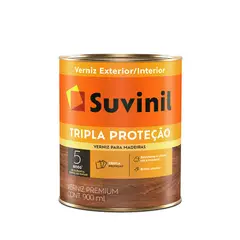 Suvinil - Verniz Filtro Solar Brilhante 0,9L Interior e Exterior Mogno