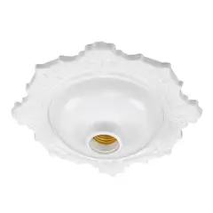 Pavilonis - Plafonier Decorativo BVC Bivolt Plástico Branco