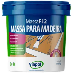 Viapol - Massa F12 Lata 1.65Kg Sucupira 900ML
