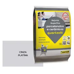 Weber Quartzolit - Rejunte para Porcelanato Cinza Platina 5kg Quartzolit