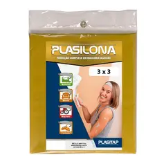 Plasitap - Lona Plástica 3X3, Amarelo