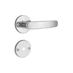Aliança - Fechadura Banheiro Inox Premium 11 Roseta Inox Polido, 40mm
