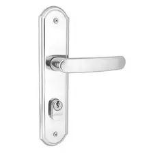 Aliança - Fechadura Externa Inox Premium 31 Roseta Inox Polido, 40mm