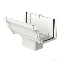 Tigre - Bocal Retangular Aquapluv Style 22x13,3x14,95cm Branco