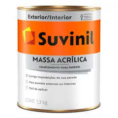 Suvinil - Massa Acrílica Exterior e Interior 1,3kg