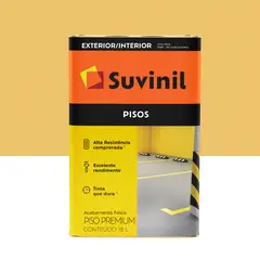 Suvinil - Tinta para piso Amarelo Fosco Exterior e Interior Piso 18L