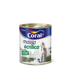 Coral - Massa Acrílica 900ml Branco Exterior e Interior