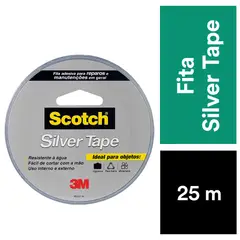 3m - Silver Tape Scotch Rolo 45Mmx25M