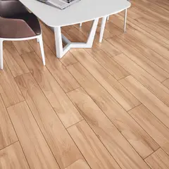 Portinari - Porcelanato Abitare Bege HD Acetinado 19x117cm Caixa 1,33m² Retificado Bege Cecrisa