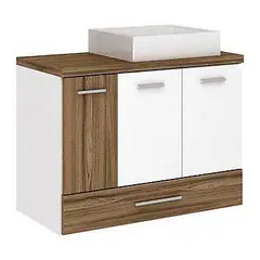 Darabras - Gabinete de Banheiro Madri com Cuba 80x42x59 5cm Terracota