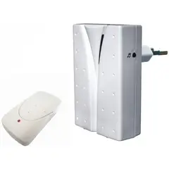 DNI - Campainha Eletrônica de Tomada sem Fio 6x9x6,3cm Branco