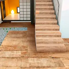 Ceusa - Porcelanato Retificado Tulha Marrom REF-8146 28,8X119cm Caixa 1,03m²