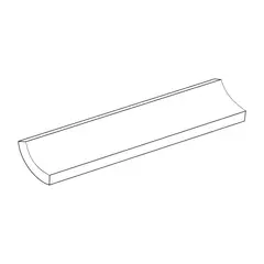 Eliane - Canaleta Interna para Piscina Branco 2,5x20cm