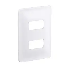 Pial - Placa Com Suporte Zeffia Branca 4X2 2 Postos