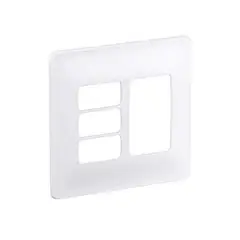 Pial - Placa Com Suporte Zeffia Branca 4X4 6 Postos