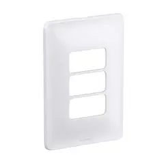 Pial - Placa Com Suporte Zeffia Branca 4X2 3 Postos