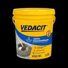Vedacit - Aditivo Impermeabilizantes para Concreto e Argamassas Balde 18 Litros