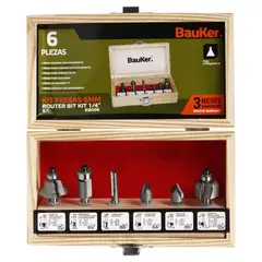Bauker - Set Fresas 6 Unidades