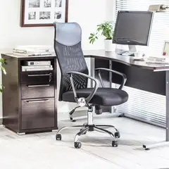 Just Home Collection - Cadeira De Escritorio Executiva Preta