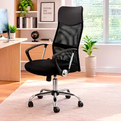 Just Home Collection - Cadeira De Escritorio Executiva Preta
