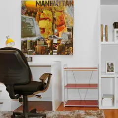 Just Home Collection - Cadeira de Escritorio Gerente Preta