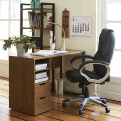 Just Home Collection - Cadeira De Escritorio Presidente Preta