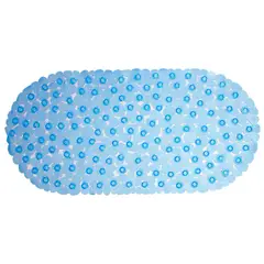 Casa Bonita - Tapete 35X70 Antiderrapante Pedra Azul