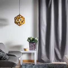 Just Home Collection - Cortina 1 Folha 220X140Cm Blackout Texturada Grafite