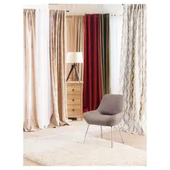 Just Home Collection - Cortina 1 Folha 220x140cm Voil Trabalhado Toby Branco