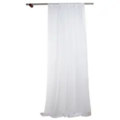 Just Home Collection - Cortina 1 Folha 220X145Cm Voil Branco