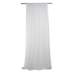 Just Home Collection - Cortina Voil Passante Branco 145x220cm