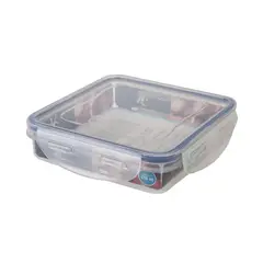 Just Home Collection - Pote Plástico Hermético Quadrado 430ml